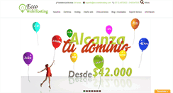 Desktop Screenshot of eccowebhosting.com